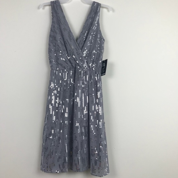 Express Dresses & Skirts - Express NWT Size S Silver Sequin Sleeveless Dress